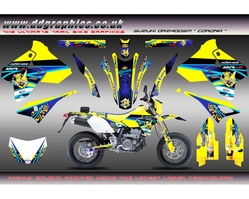 Suzuki Drz 400sm Corona Full Graphic Kit